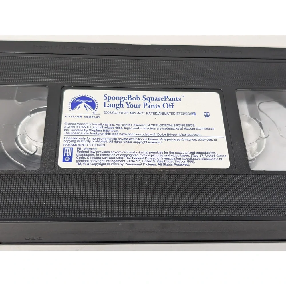 Spongebob Squarepants Laugh Your Pants Off‎ VHS 2003 Nickelodeon Cartoons Kids